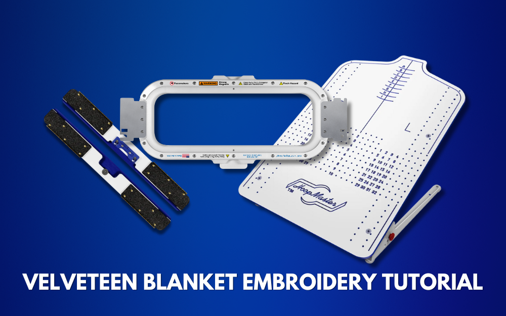tutorial for velveteen blanket embroidery